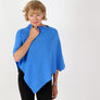 Golightly Cashmere Poncho | Cerulean | golightlycashmere.com