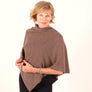 Golightly Cashmere Poncho | Darkest Natural | golightlycashmere.com