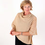 Golightly Cashmere Poncho | Light Camel | Made in the USA | golightlycashmere.com