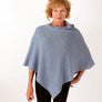 Golightly Cashmere Poncho | Moody Sky | Made in the USA | golightlycashmere.com