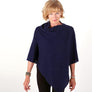 Golightly Cashmere Poncho | Navy | Made in the USA | golightlycashmere.com