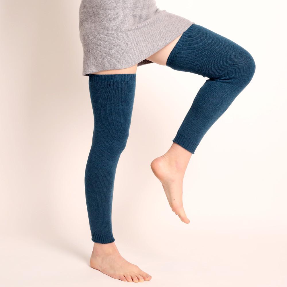 レッグウェア L'Appartement Cashmere Leg warmers LUNCHS Cashmere Leg Warmer, Winter Warm Knitted Over Knee