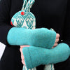 Golightly Cashmere Arm Warmers | Turquoise | Made in the USA | golightlycashmere.com