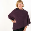 Golightly Cashmere Poncho | Aubergine | Made in the USA | golightlycashmere.com