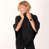 Golightly Cashmere Poncho | Charcoal | Made in the USA | golightlycashmere.com