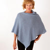 Golightly Cashmere Poncho | Moody Sky | Made in the USA | golightlycashmere.com