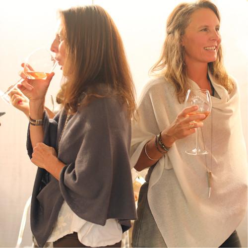 Golightly Cashmere Poncho | Nightshade | White | golightlycashmere.com