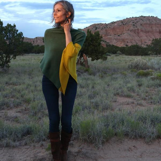 Cashmere Desert Night Poncho