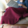 Golightly Cashmere Lap Blanket | Garnet | Made in the USA | golightlycashmere.com